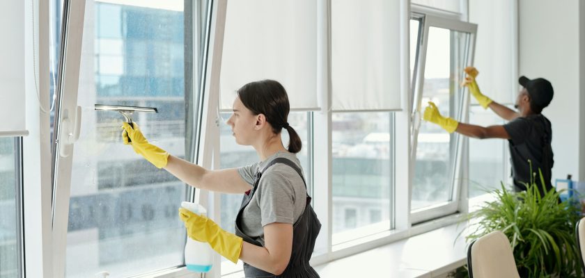 cleaning windows